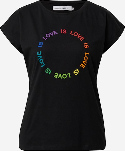 DEDICATED. Тениска 'Visby Love Circle' в пъстро / черно, Преглед на продукта
