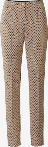 heine Regular Broek in Beige: voorkant