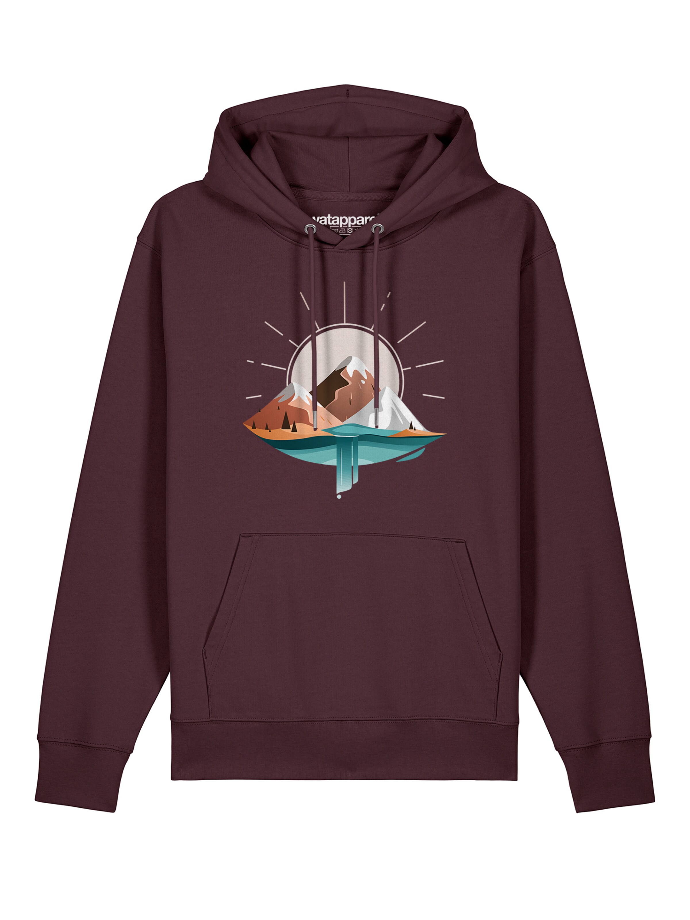 Felpa di Watapparel in rosso: frontale