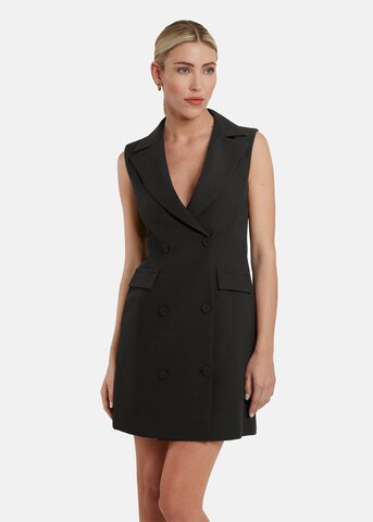Nicowa Blazerkleid 'AWELIA', Model ist 1,78 cm und trägt Größe 34 in Schwarz