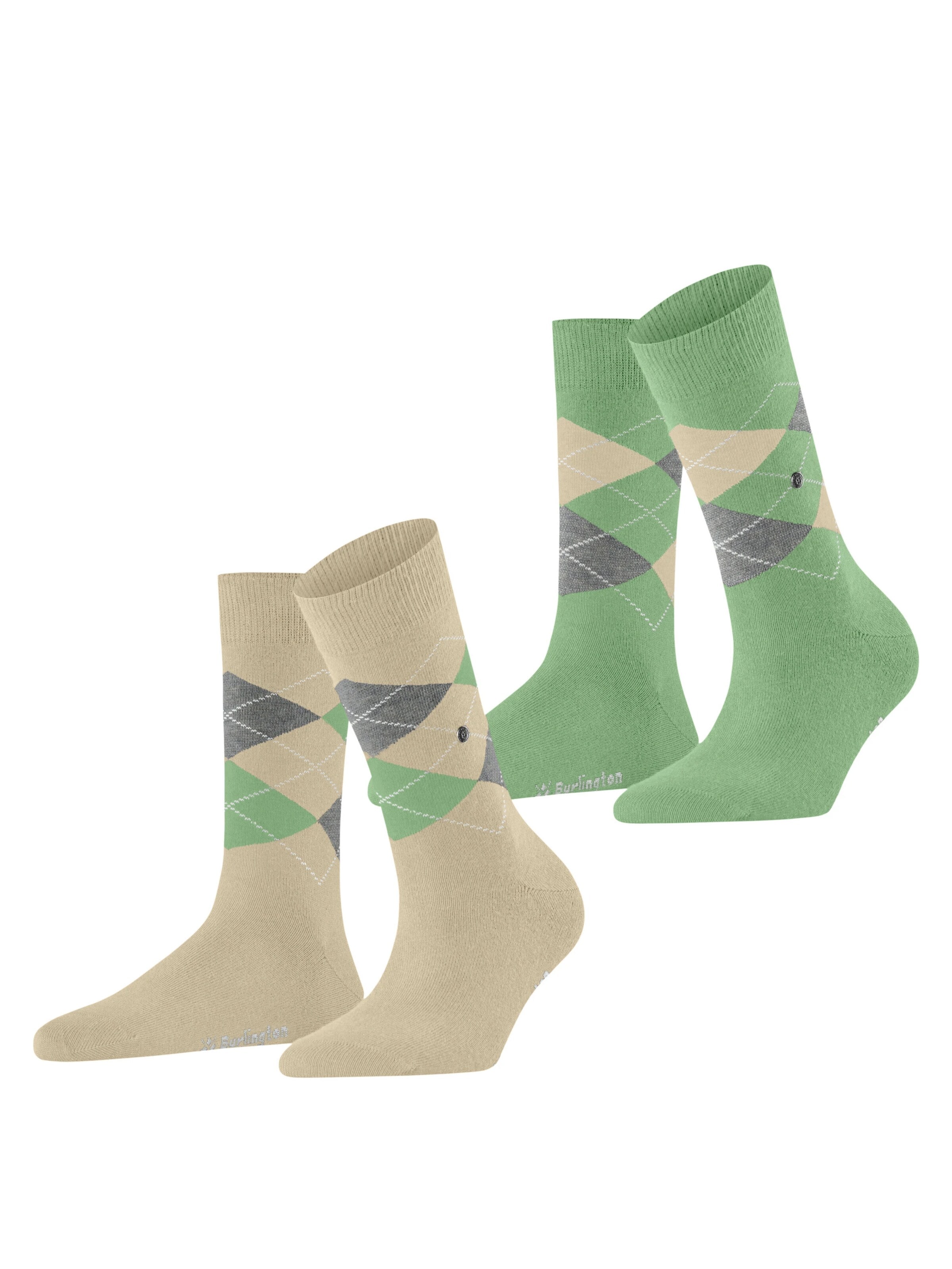 BURLINGTON Socken 'Everyday Argyle'‌‌‌‌‌‌‌‌‌‌ in Beige: Vorderseite