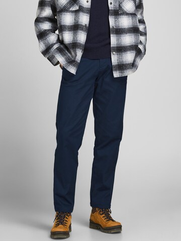 JACK & JONES Loose fit Chino Pants 'Kane Pablo' in Blue: front