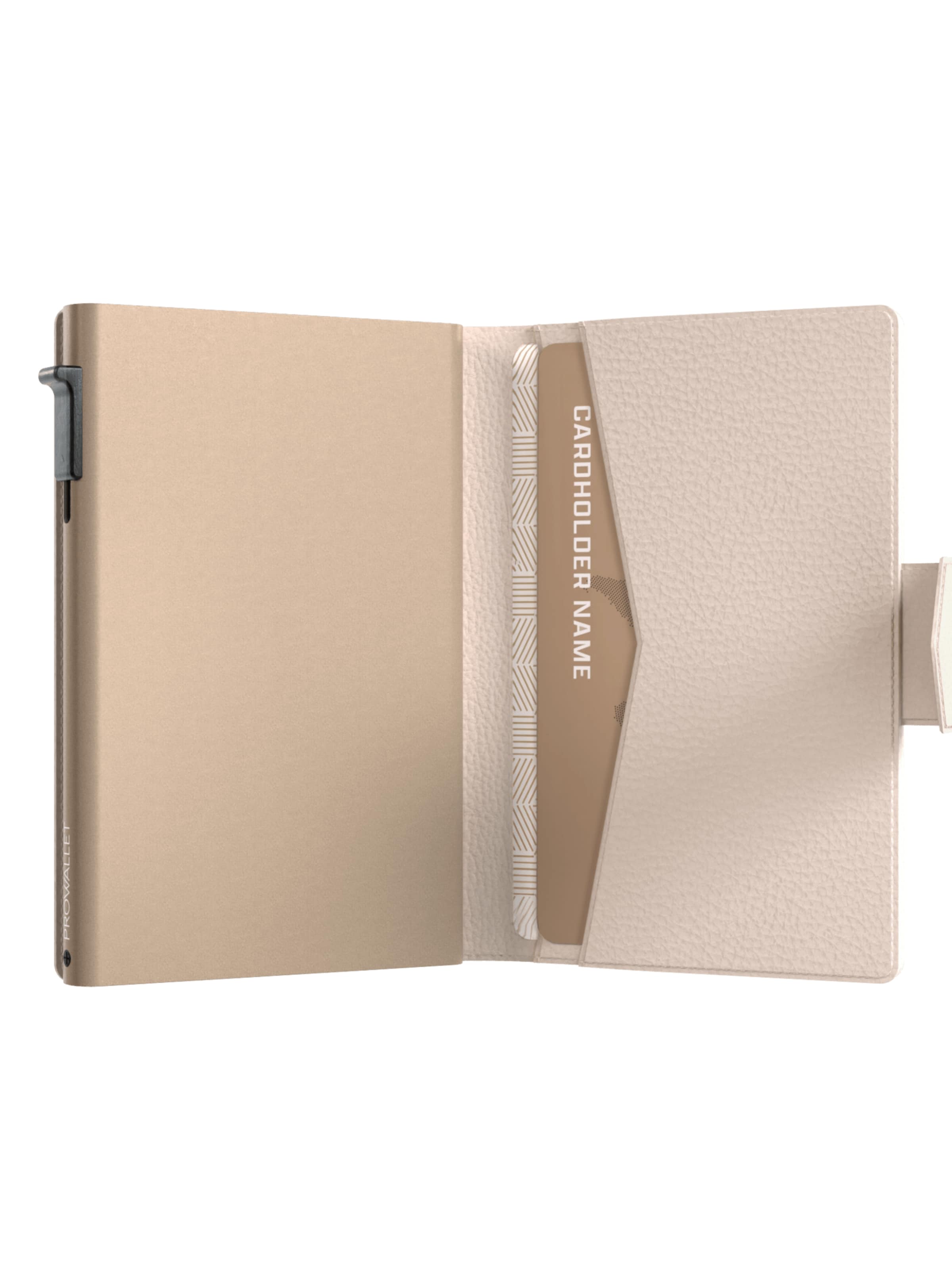 Prowallet Wallet 'Pasjeshouder Plus Pebble' in Beige
