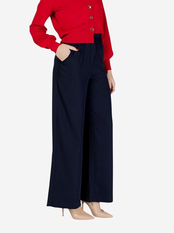 Wide leg Pantaloni '242-PBIRD' di Morgan De Toi in blu