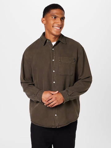 LTB - Ajuste confortable Camisa 'Jason' en marrón: frente