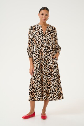 CULTURE Blousejurk 'Chay Bello' in Bruin: voorkant