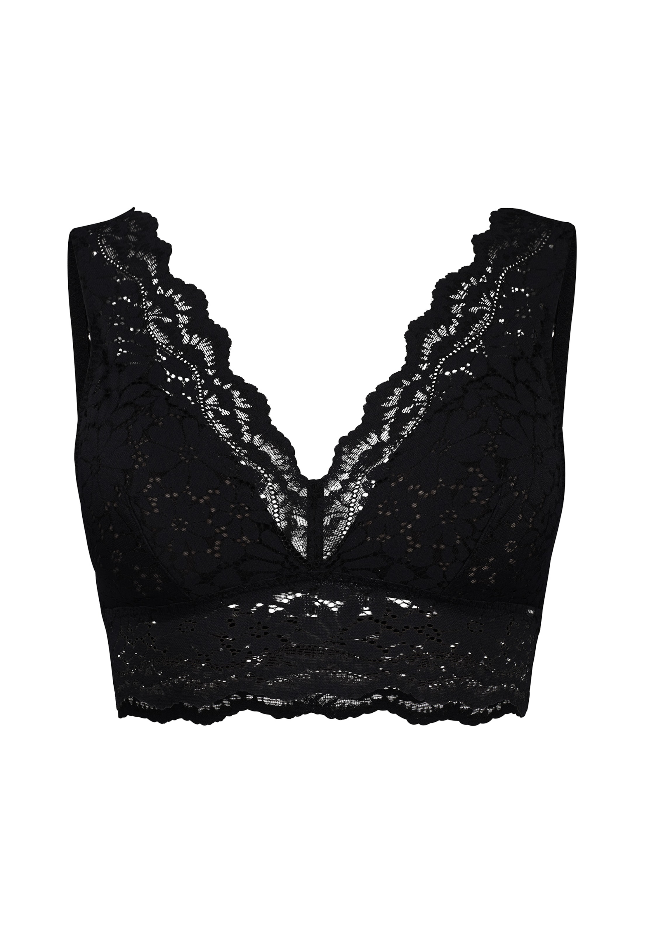 Skiny Bra in Black: front