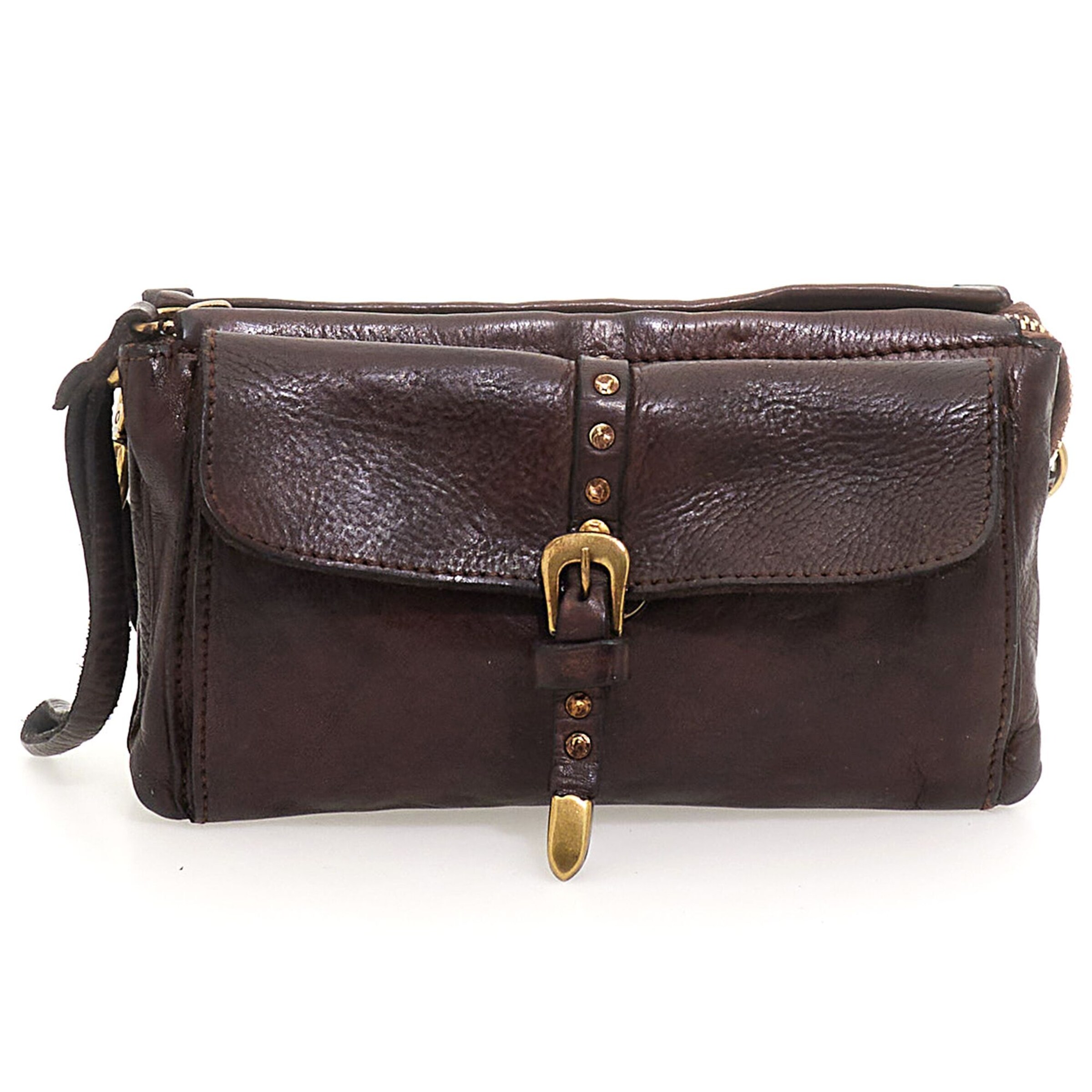 Campomaggi Umhängetasche in Braun: Vorderseite