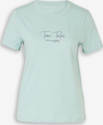 Tricou de la TOM TAILOR pe albastru: față