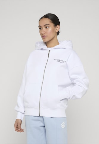 ROCAWEAR Sweatvest in Wit: voorkant