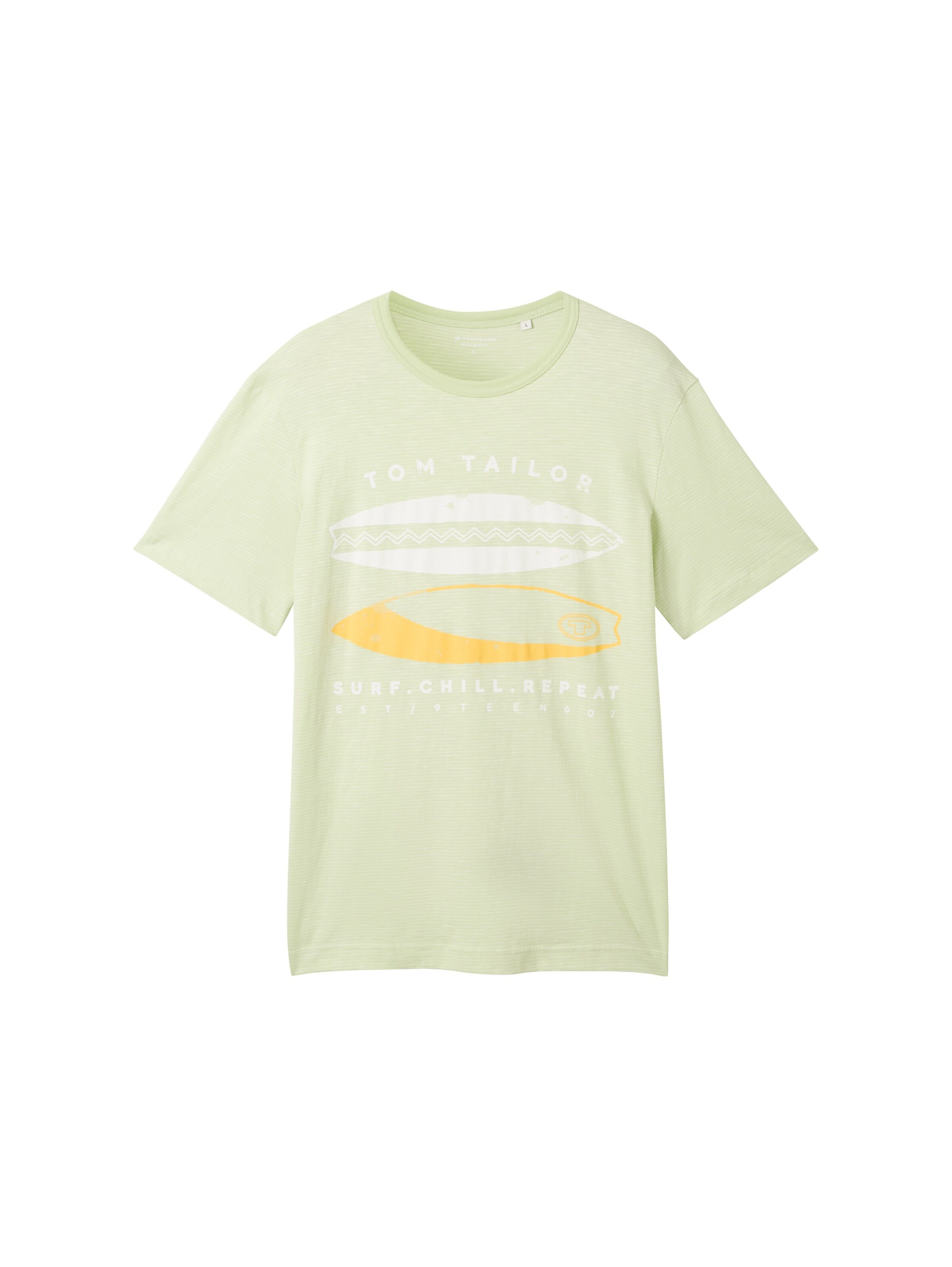 T-Shirt TOM TAILOR en vert : devant