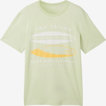 TOM TAILOR - Camiseta en verde: frente