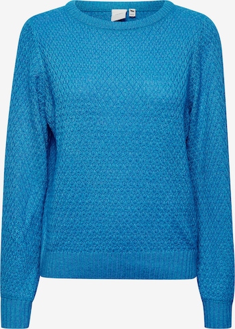 ICHI Strickpullover 'ODANSA' in Blau: predná strana