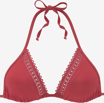 s.Oliver Triangle Bikini Top in Red: front