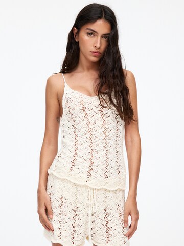 Pull&Bear Топ в бежово: отпред