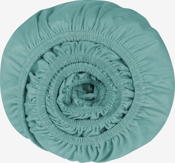 SCHIESSER Bed Sheet 'Jessi' in Green: front
