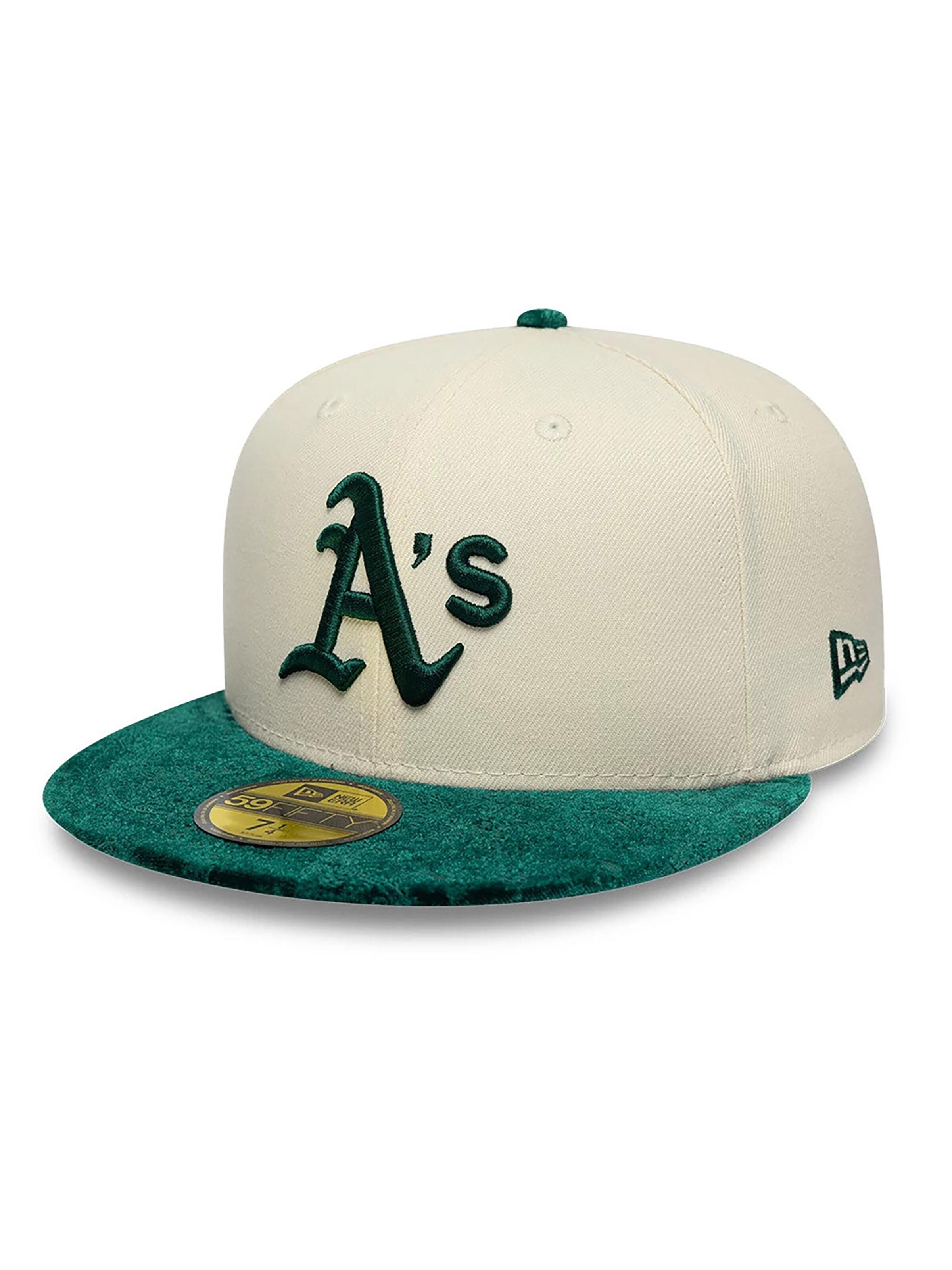 TOP GUN Cap '59FIFTY MLB Athletics Oakland' in Beige: front
