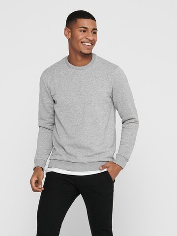 Only & Sons Regular Fit Sweatshirt 'Ceres' i grå: forside