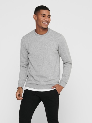 Only & Sons Regular fit Sweatshirt 'Ceres' in Grey: front