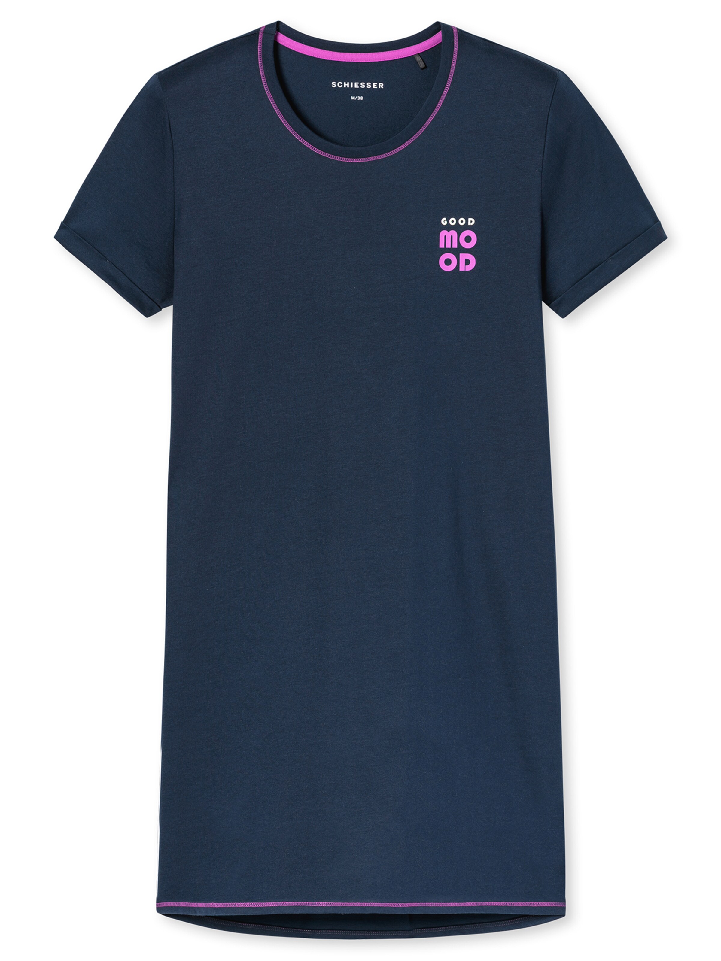 Chemise de nuit ' Casual Essentials ' SCHIESSER en bleu : devant
