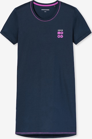 Chemise de nuit ' Casual Essentials ' SCHIESSER en bleu : devant