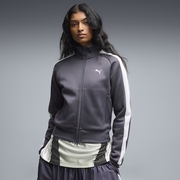 PUMA Sweatjacke 'T7 Always On' in Grau: Vorderseite