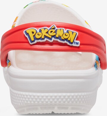 Calzatura aperta 'Pokemon' di Crocs in bianco