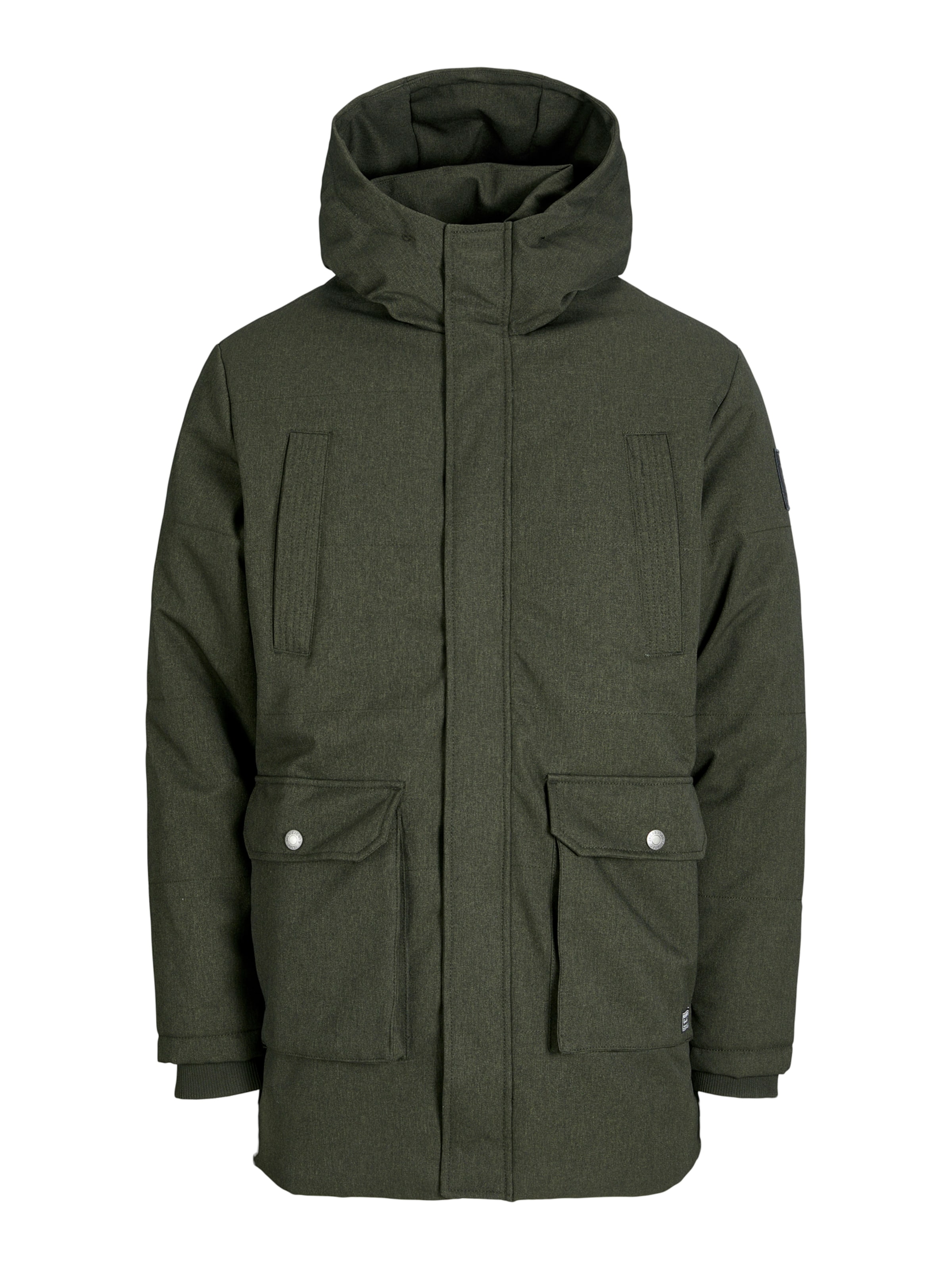JACK & JONES Winter parka 'JWHFINN' in Green: front
