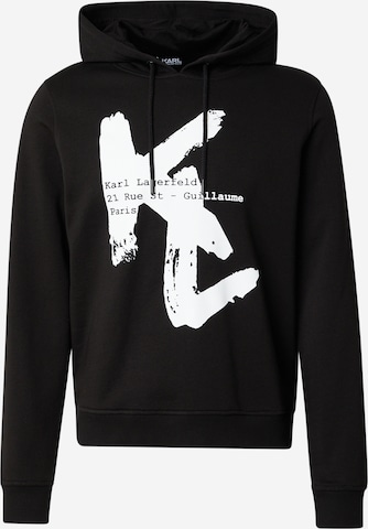juoda Karl Lagerfeld Megztinis be užsegimo: priekis