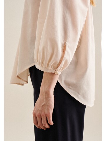 SEIDENSTICKER Blouse 'Schwarze Rose' in Beige