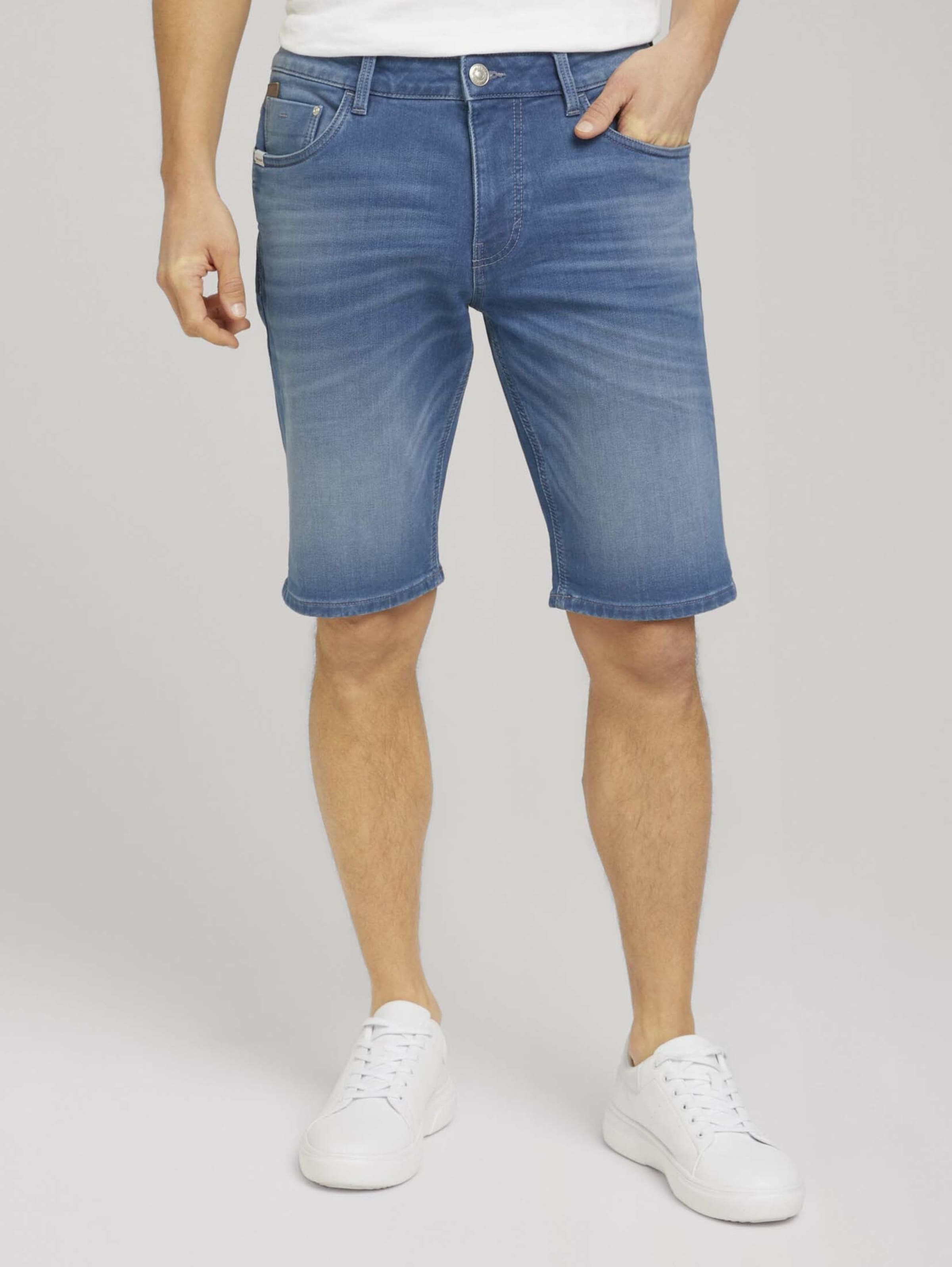Männer Hosen TOM TAILOR Shorts 'Josh' in Blau - AD07921