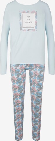 TOM TAILOR Pyjama in Blauw: voorkant