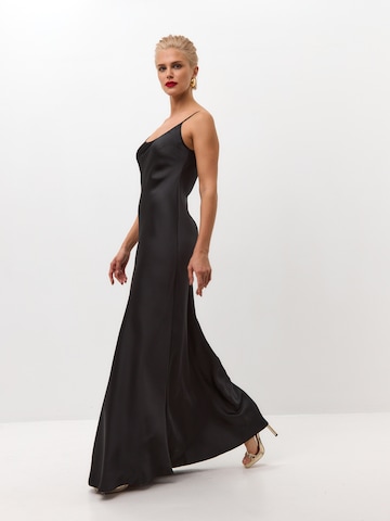 Serena Silueta Dress 'Maxi satin slip dress 'Serene'' in Black