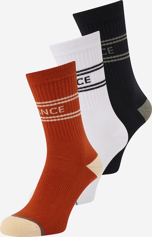 Stance Socks in Blue: front