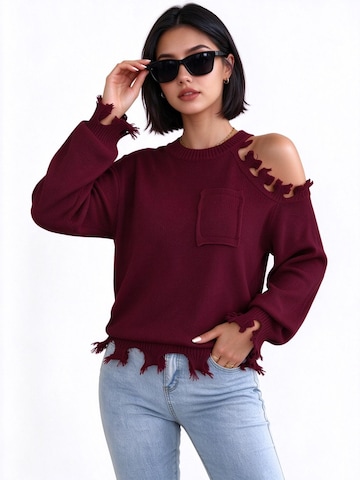 Yesfashion Trui in Rood: voorkant