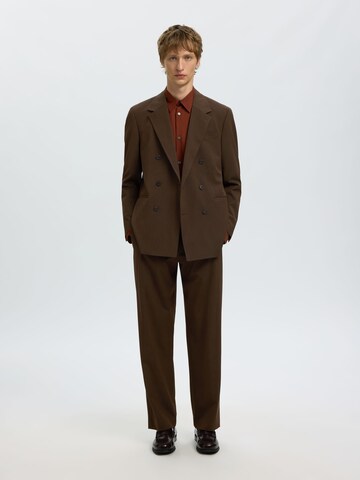 Comfort fit Giacca da completo di SELECTED in marrone