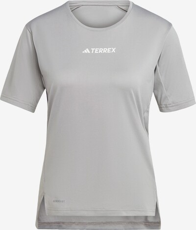 ADIDAS TERREX Functioneel shirt 'Multi' in de kleur Grijs / Wit, Productweergave