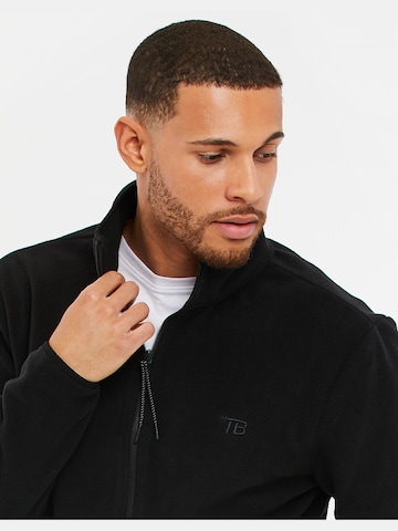 Threadbare Fleece jas 'Pendle' in Zwart