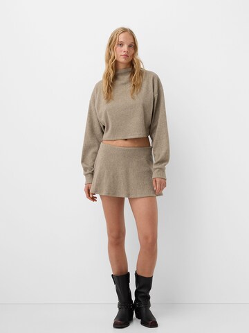 Bershka Sukně – béžová
