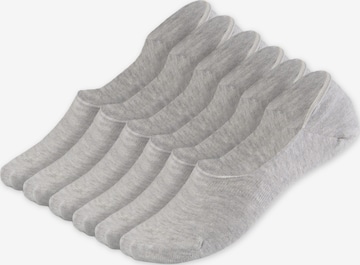 QOLONIA Socks 'Füßlinge' in Grey: front