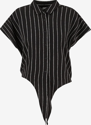 Urban Classics Bluse in Schwarz: Vorderseite