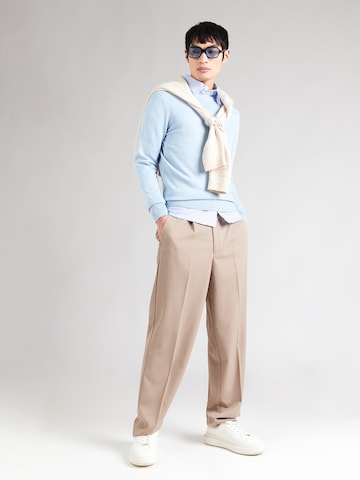 Bruun & Stengade Sweter 'Jupiter' w kolorze niebieski