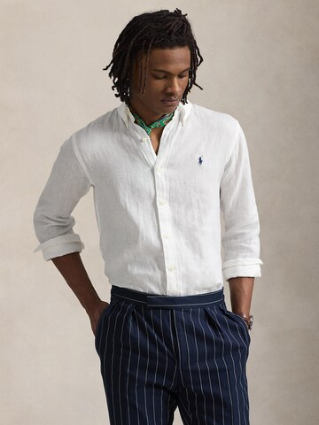 Polo Ralph Lauren Средняя посадка Рубашка в Белый: спереди