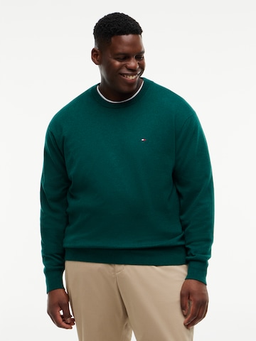 TOMMY HILFIGER Pulóver - zöld: elől