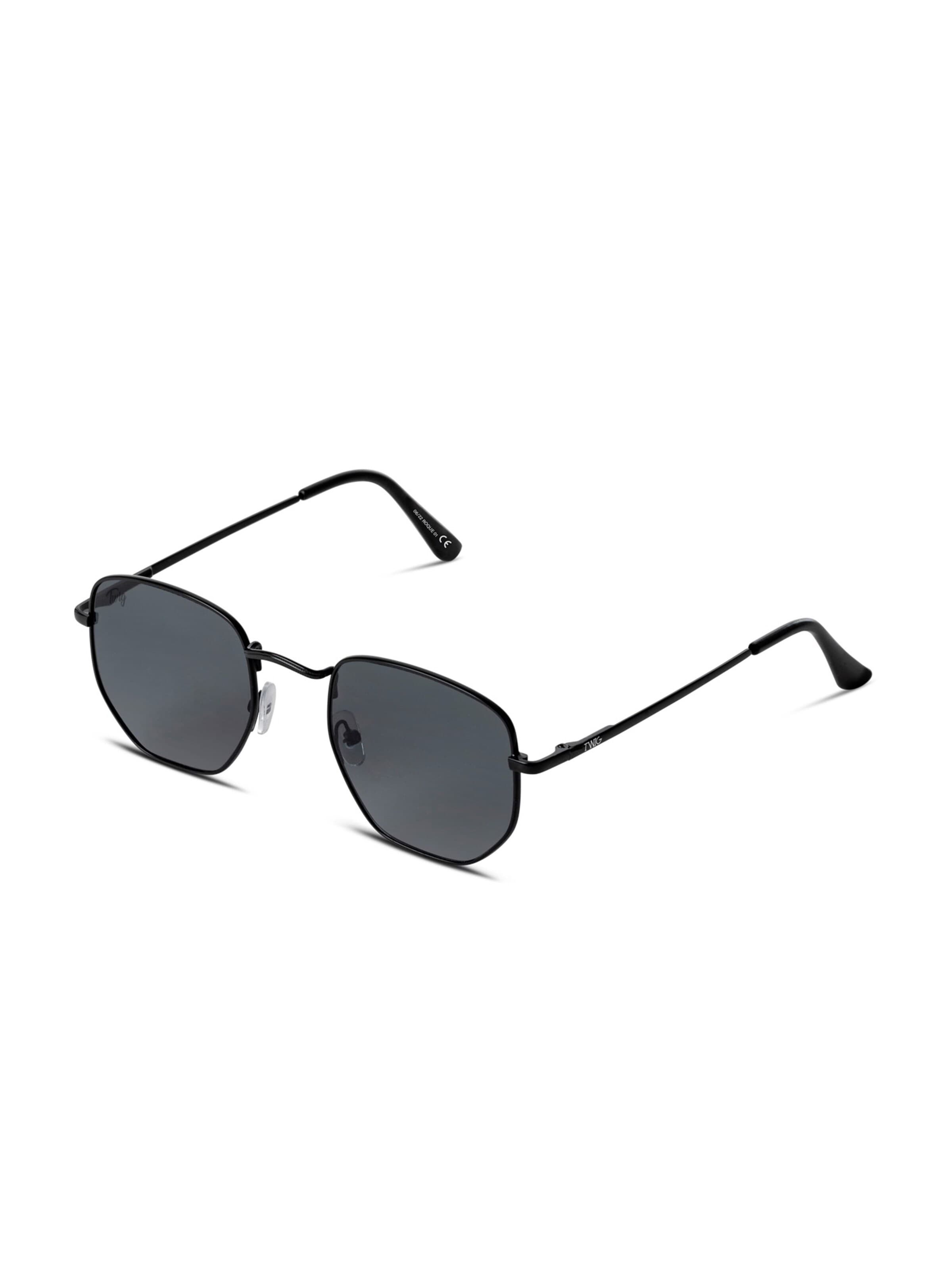 TWIG Concept Milano Okulary przeciwsłoneczne 'Roque' w kolorze czarny: przód