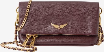 Zadig & Voltaire - Mala de ombro 'ROCK' em roxo: frente