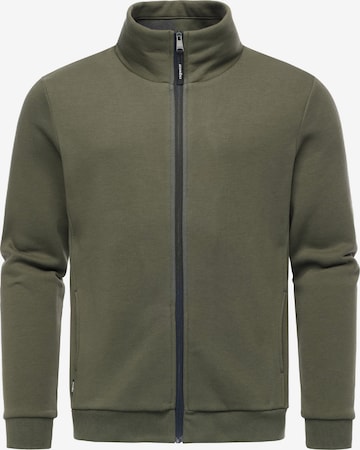 Ragwear Sweatjacke 'Jettrys' in Grün: Vorderseite