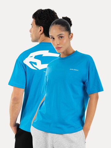 Smilodox Shirt in Blauw: voorkant