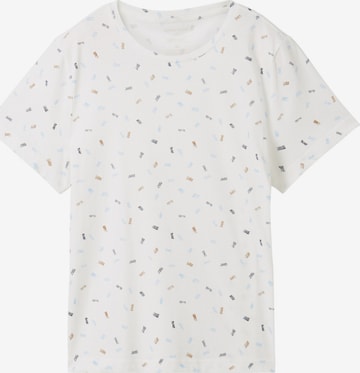 T-shirt TOM TAILOR en blanc : devant