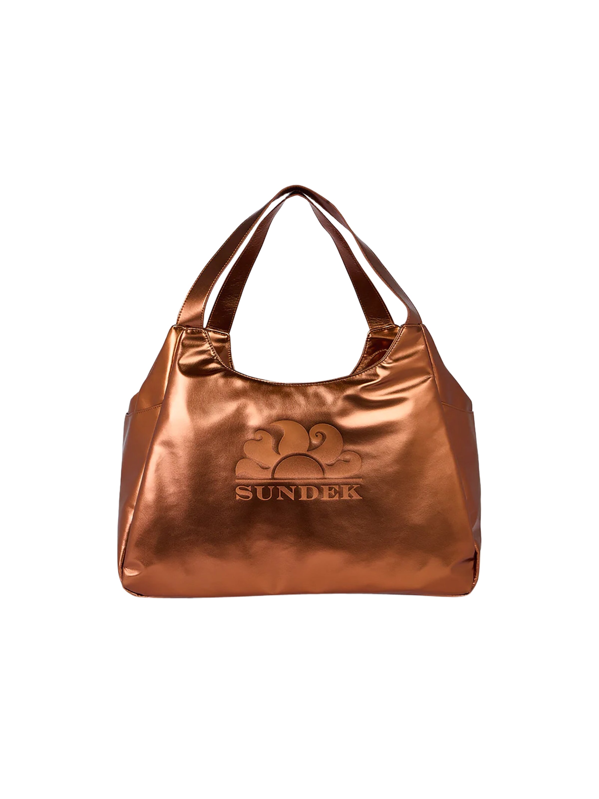 Sundek Schultertasche in Bronze: Vorderseite
